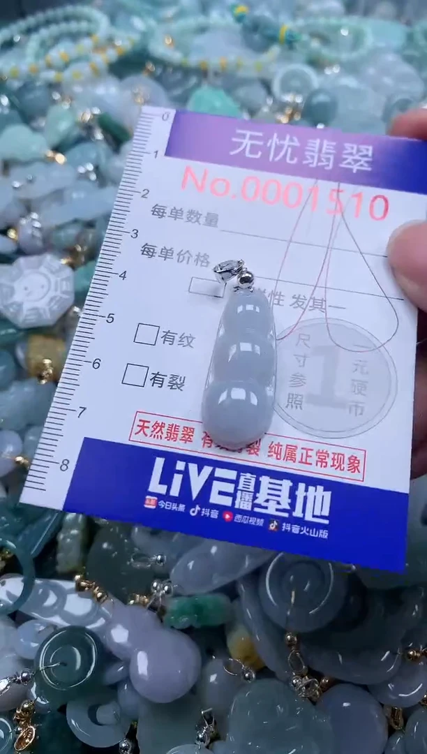 翡翠未镶嵌吊坠(不含链)1510