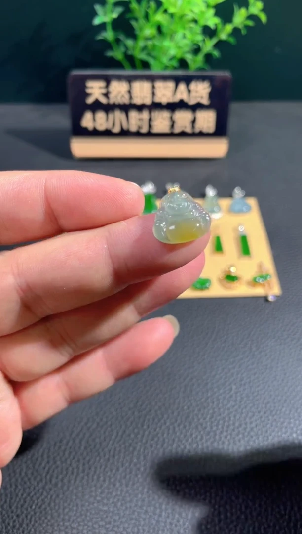 【闪购商品】翡翠颈饰18K金镶嵌翡翠