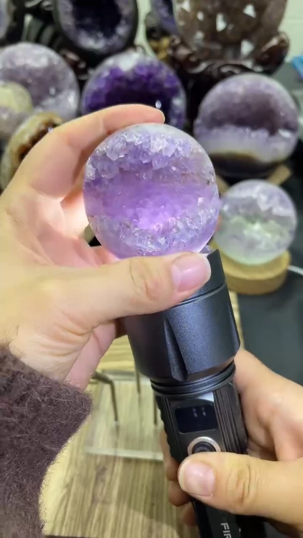 未镶嵌大型摆件（非配饰）紫晶590号开口笑