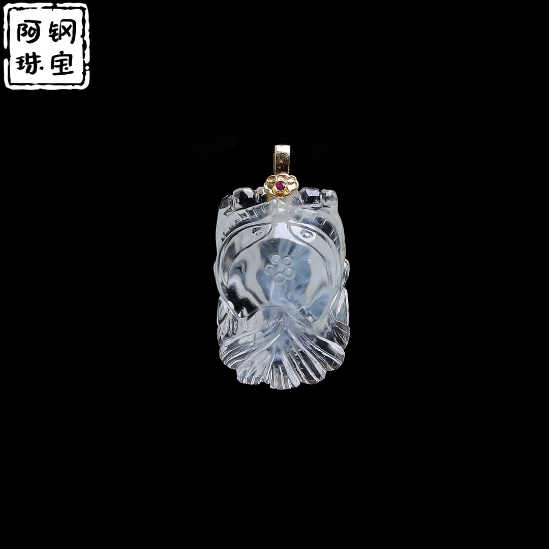 【毕业】趴趴狐蓝针吊坠18K扣头（22*16*13）送礼-多样性发其一-LZ968