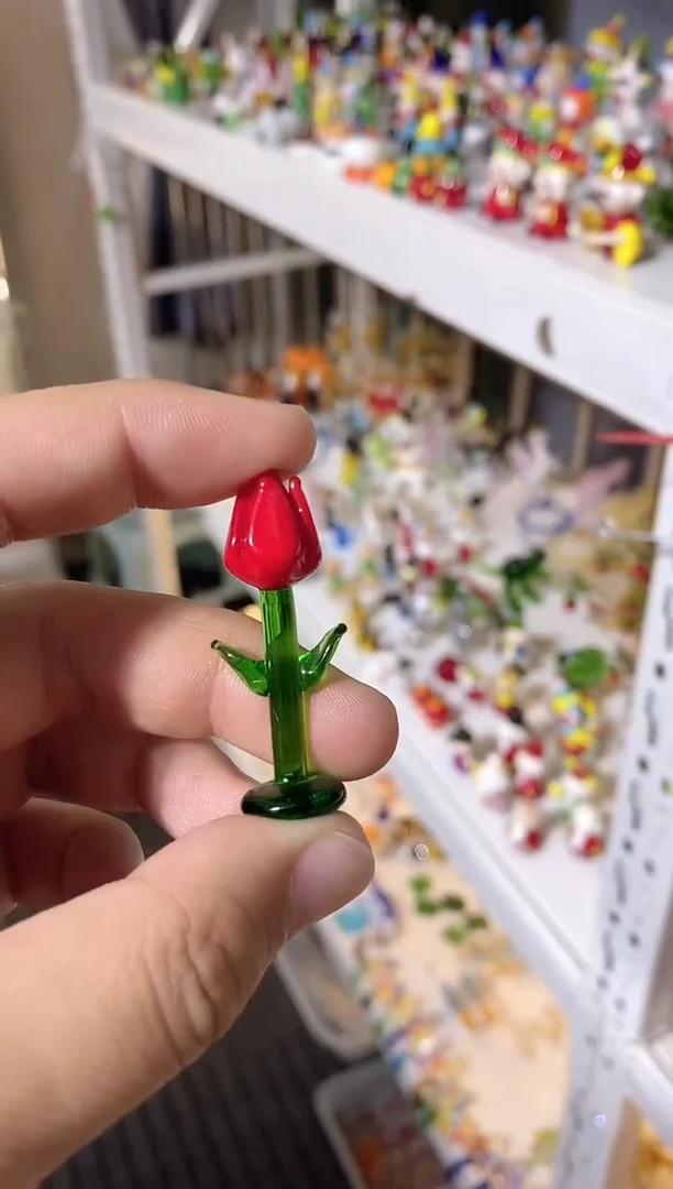 琉璃手工艺品玫瑰花