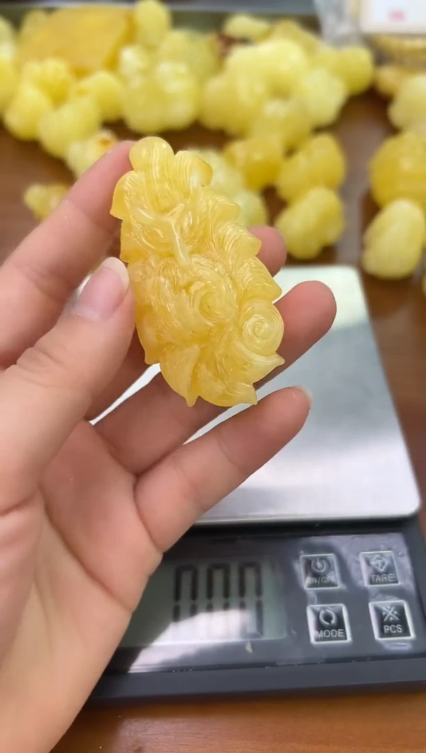 未镶嵌蜜蜡裸石蜜蜡吊坠