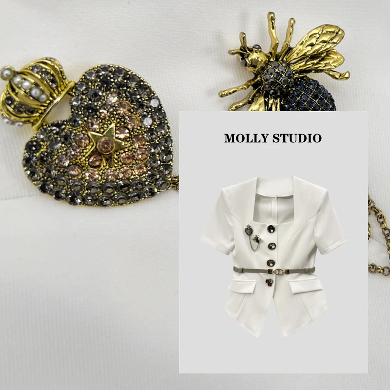 【高质格调】Molly 百搭时尚气质显瘦 上衣 M2025141