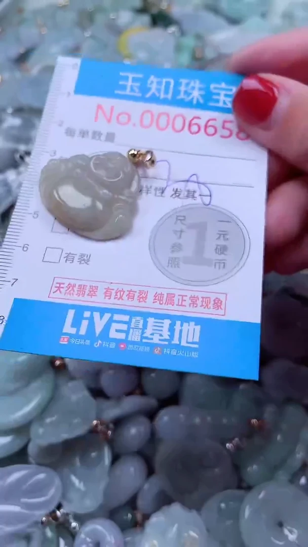 吊坠(不含链)未镶嵌翡翠6658