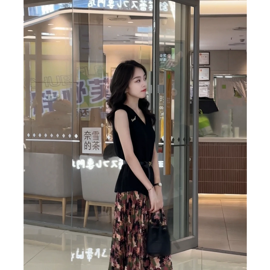 【冰墨背心】哥弟经典百搭舒适通勤夏季V领无袖背心款衬衣130054