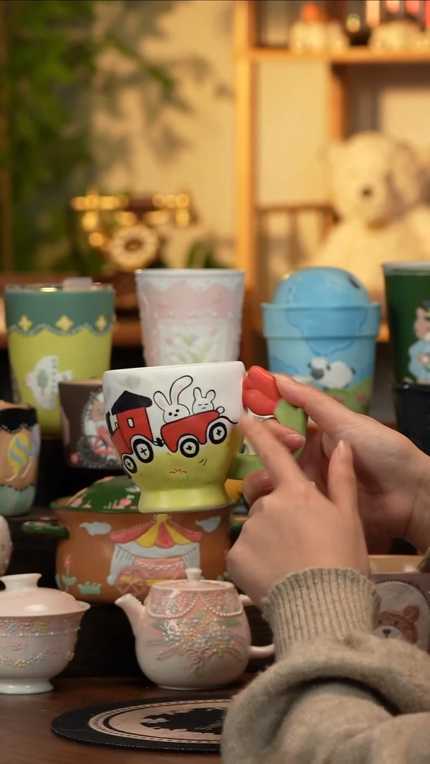 杯子瓷A130景德镇原创手工陶瓷