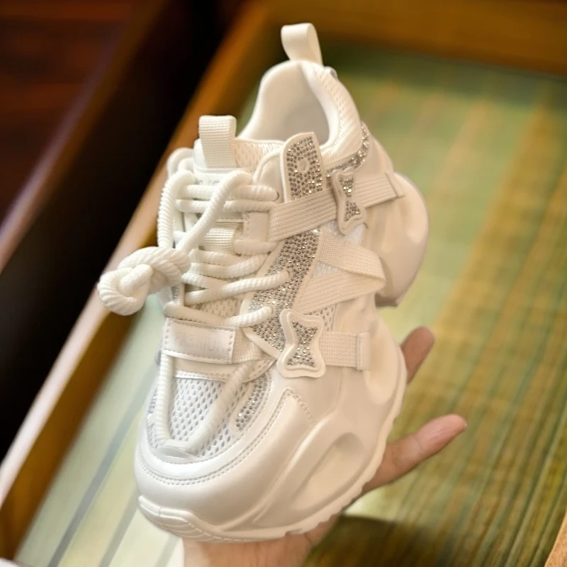 9950-28老爹鞋纯色平跟薄款时尚休闲鞋女士网面球鞋时尚夏季46