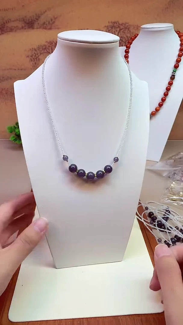 颈饰14K金镶嵌和田玉X148