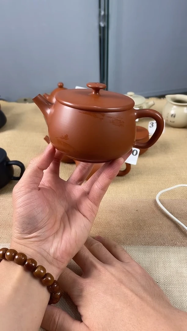 官*建水紫陶复烧汉瓦单壶放漏/A