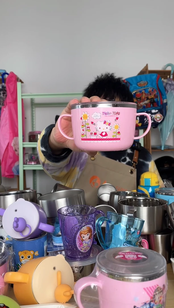 不锈钢KT猫600ML碗