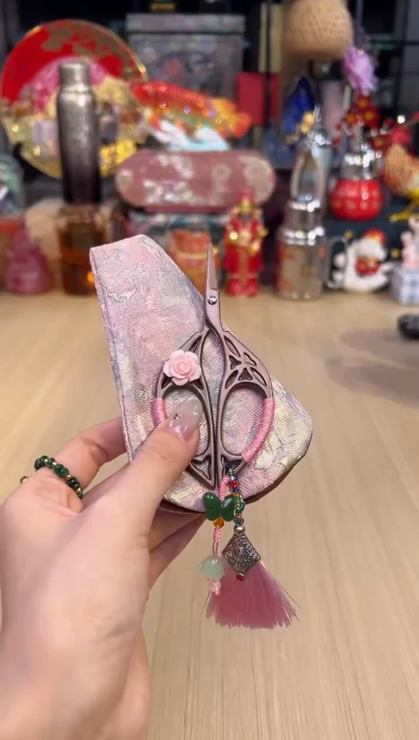 37粉色玫瑰茶剪+粉色包包