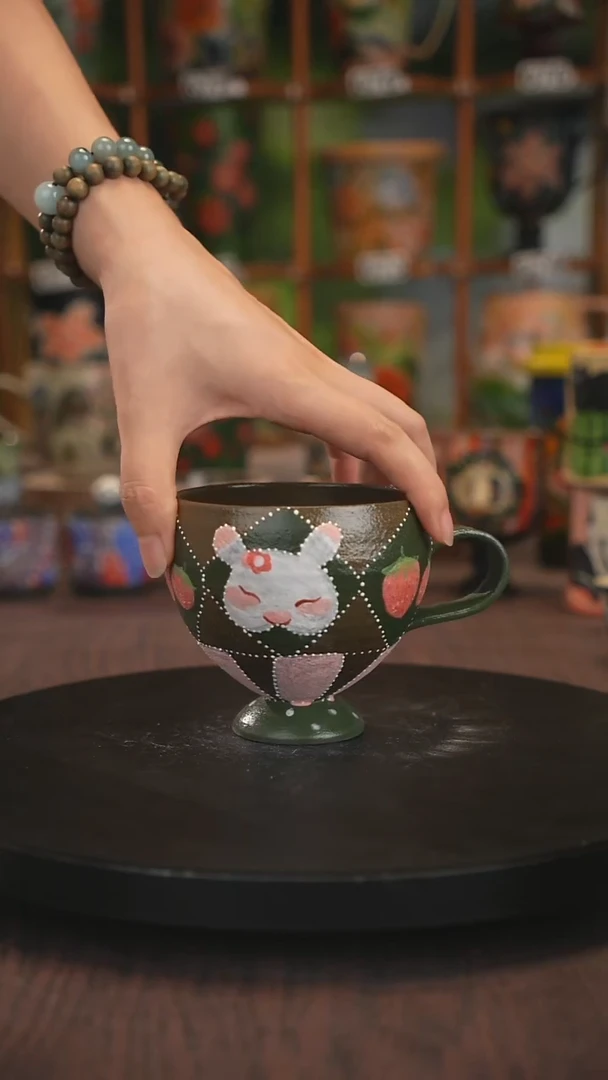 紫砂油画手绘釉下彩
