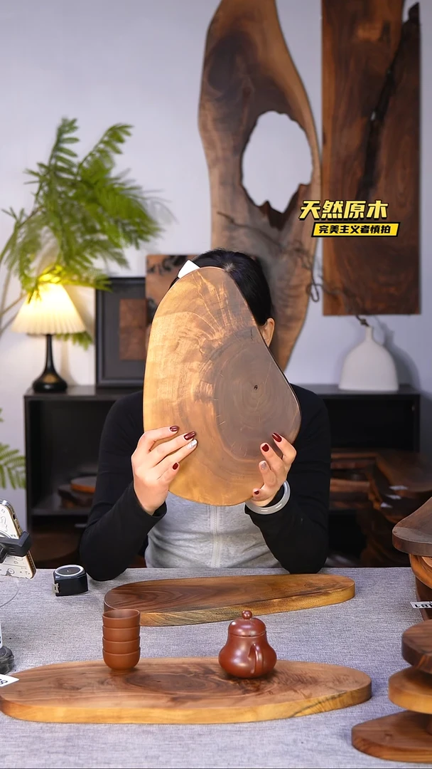 木北美黑胡桃原木.干裂疤结不属于商品质量问题完美主义者慎拍