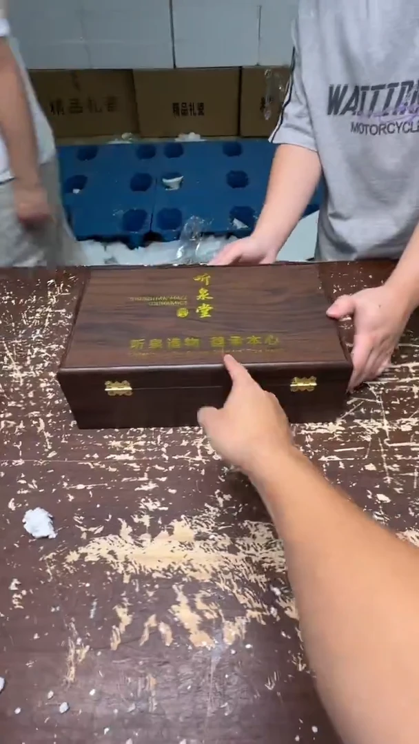 【闪购商品】听泉堂天命玄鸟一壶六杯瓷胎包银@@@@@@@@@@