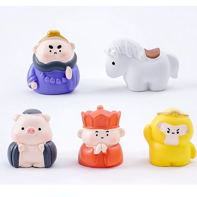 【直播间代拆】西游记师徒树脂diy潮玩摆件【手工制品部分染色不均】