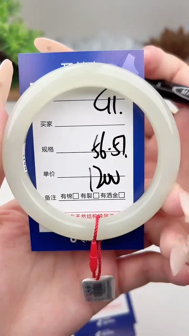 未镶嵌手镯和田玉微色差C11