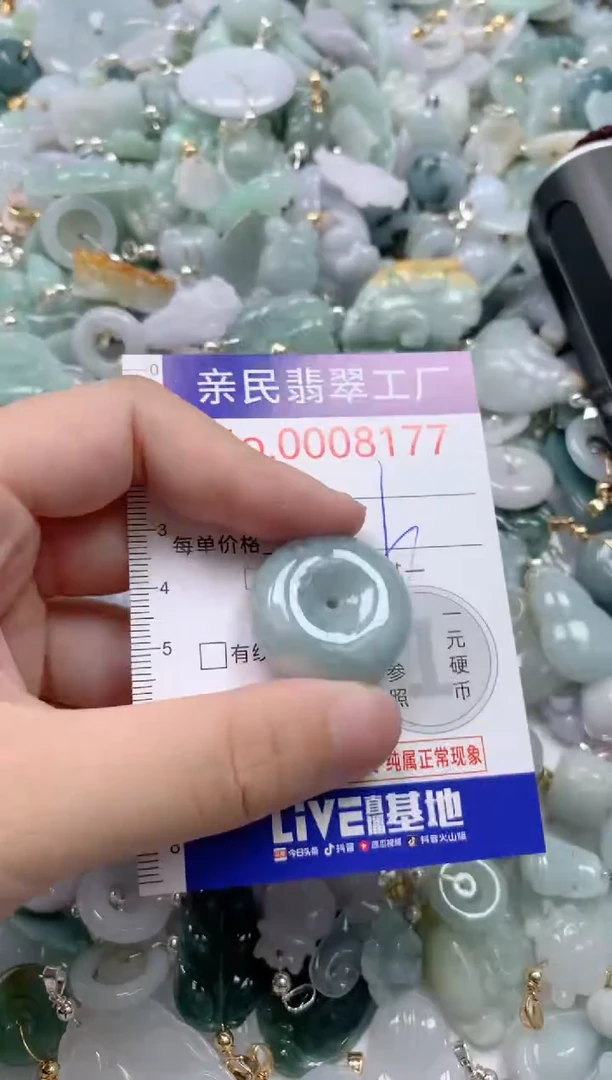 翡翠未镶嵌颈饰8177