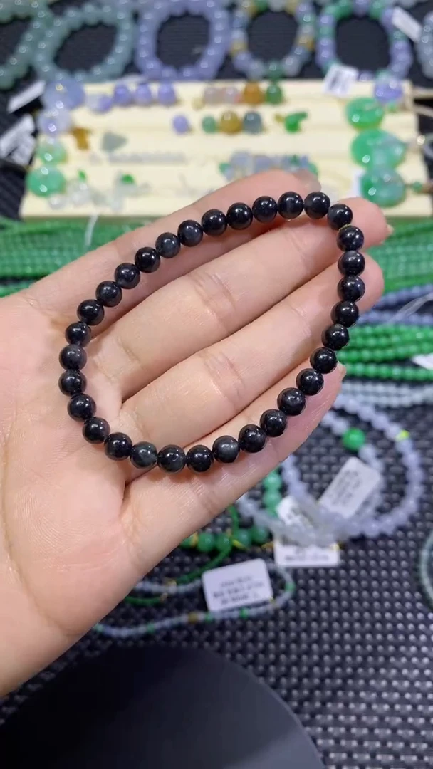 翡翠散珠天然翡翠A货  冰乌鸡