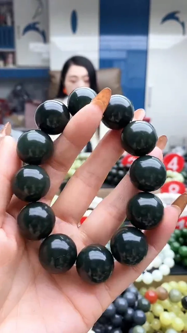 未镶嵌手串和田玉且末蓝20