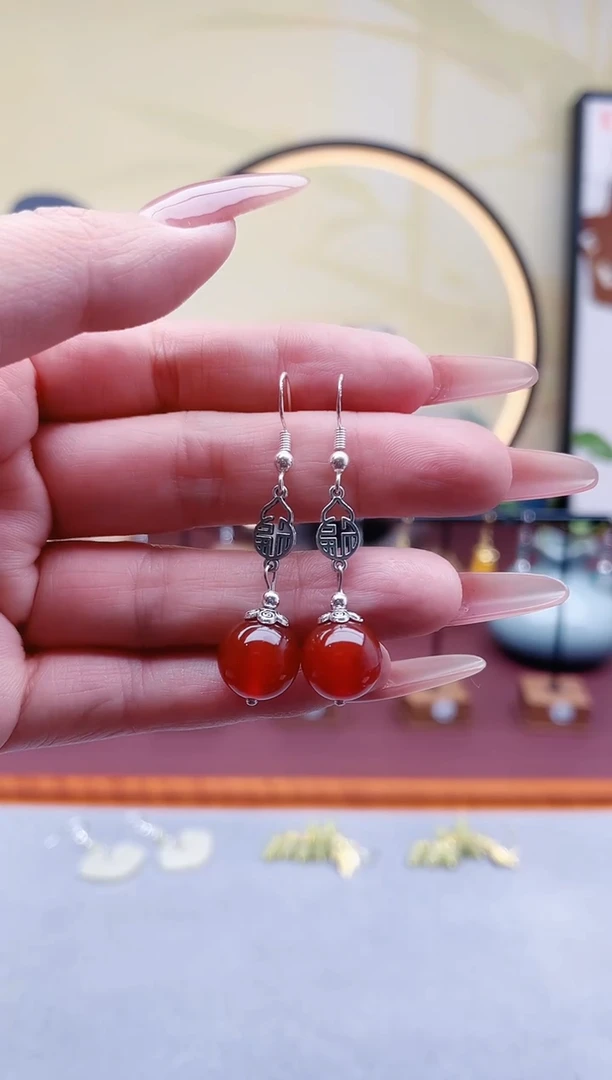 未镶嵌耳饰玛瑙/玉髓350