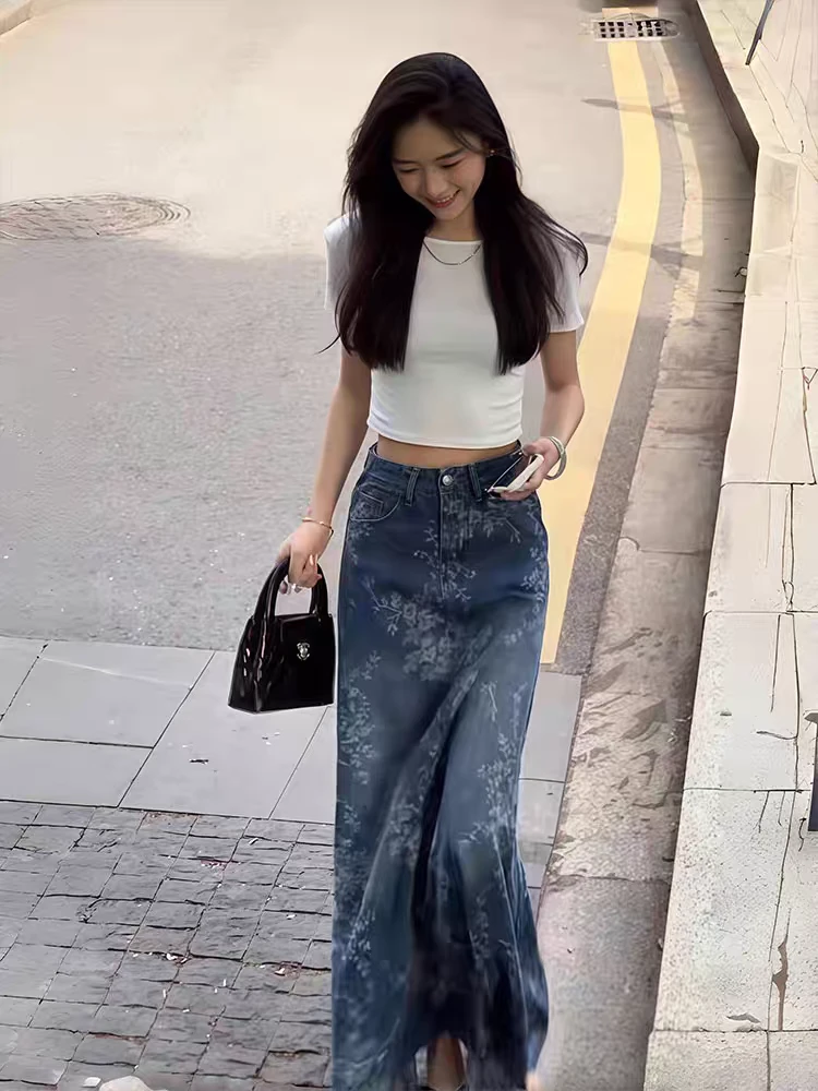 过款链接（默认瑕疵）A版显瘦牛仔半身裙清05