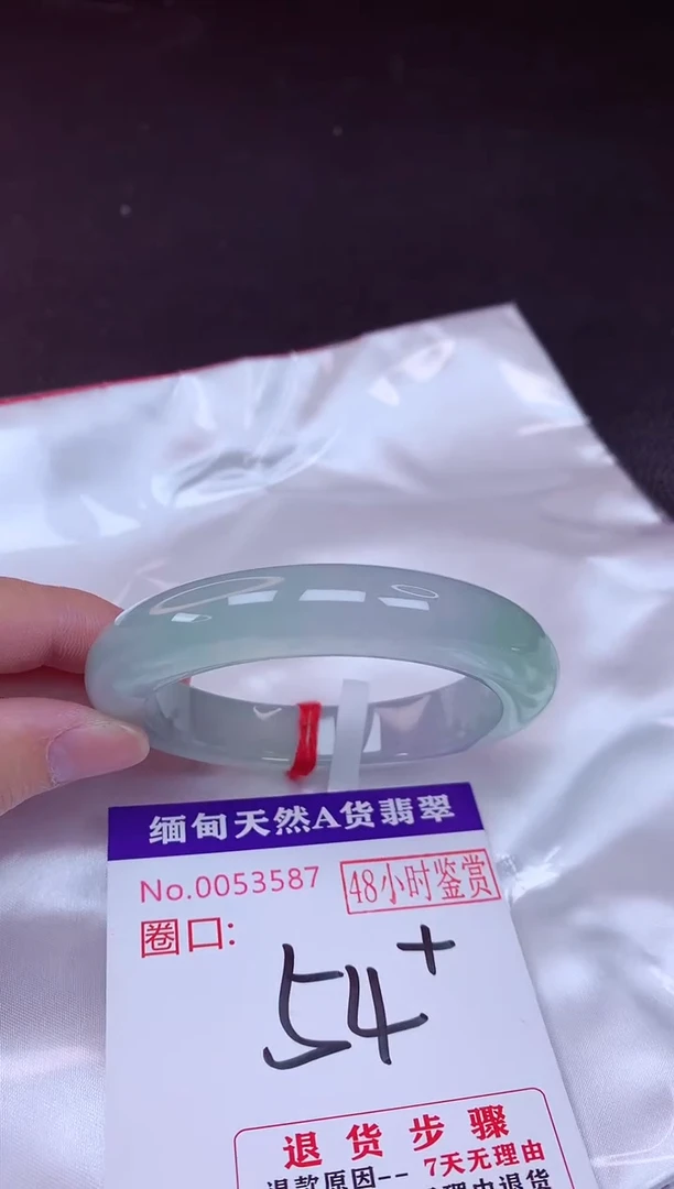 未镶嵌手镯翡翠54（48小时鉴赏期 ）