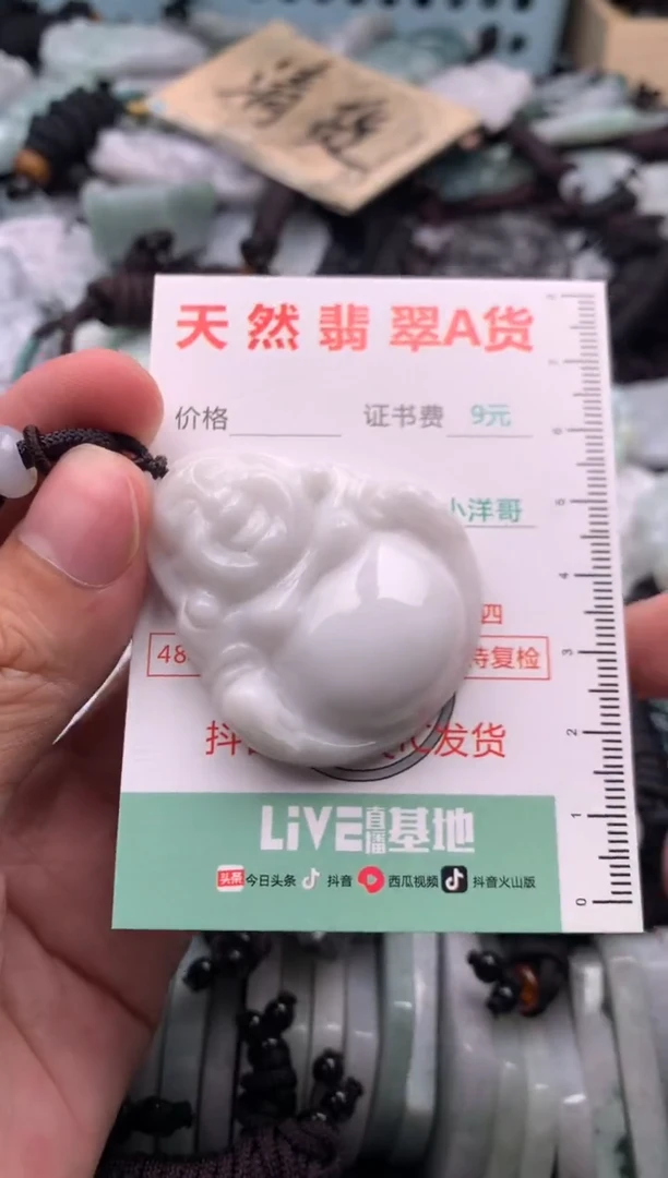 翡翠未镶嵌吊坠(不含链)1