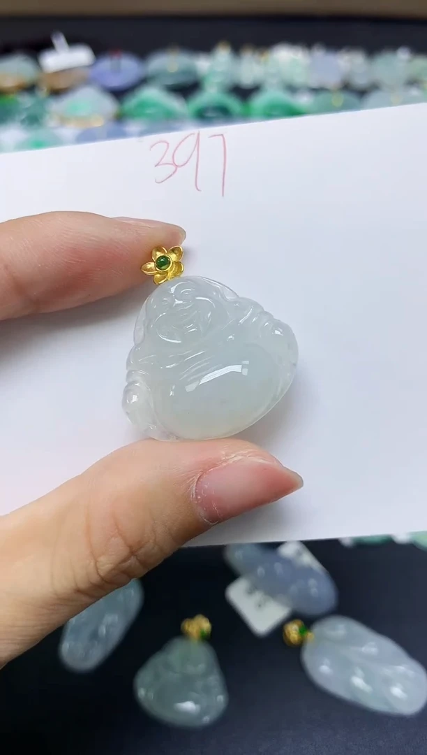 翡翠未镶嵌颈饰 天然缅甸翡翠A货