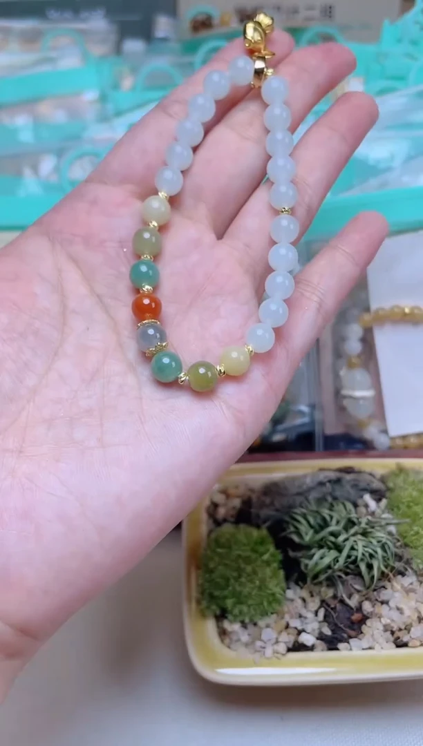 手串翡翠未镶嵌 珠串