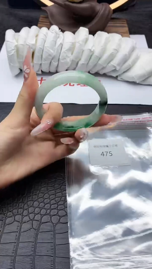 未镶嵌手链翡翠一物一图翡翠475