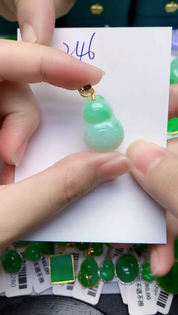 翡翠银S925镶嵌颈饰0000000000