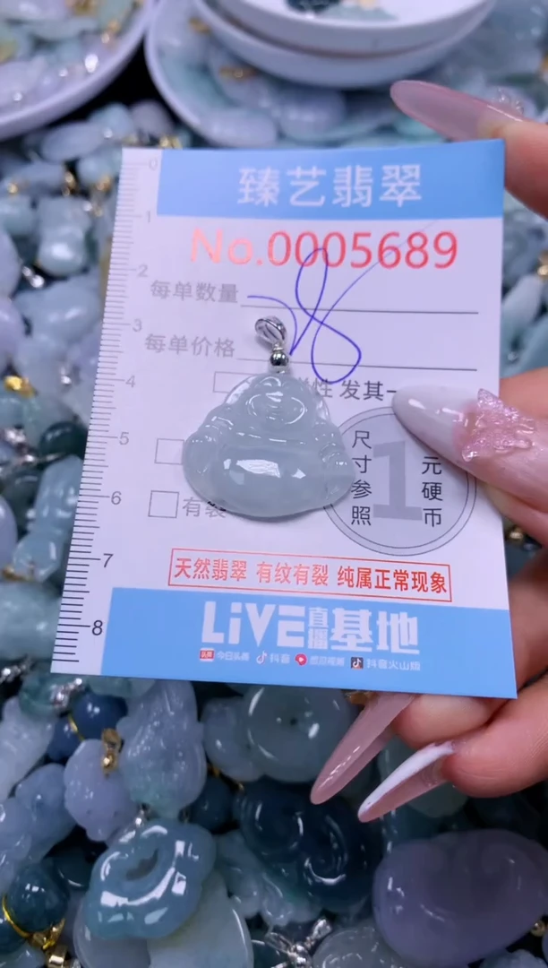 翡翠未镶嵌颈饰5689