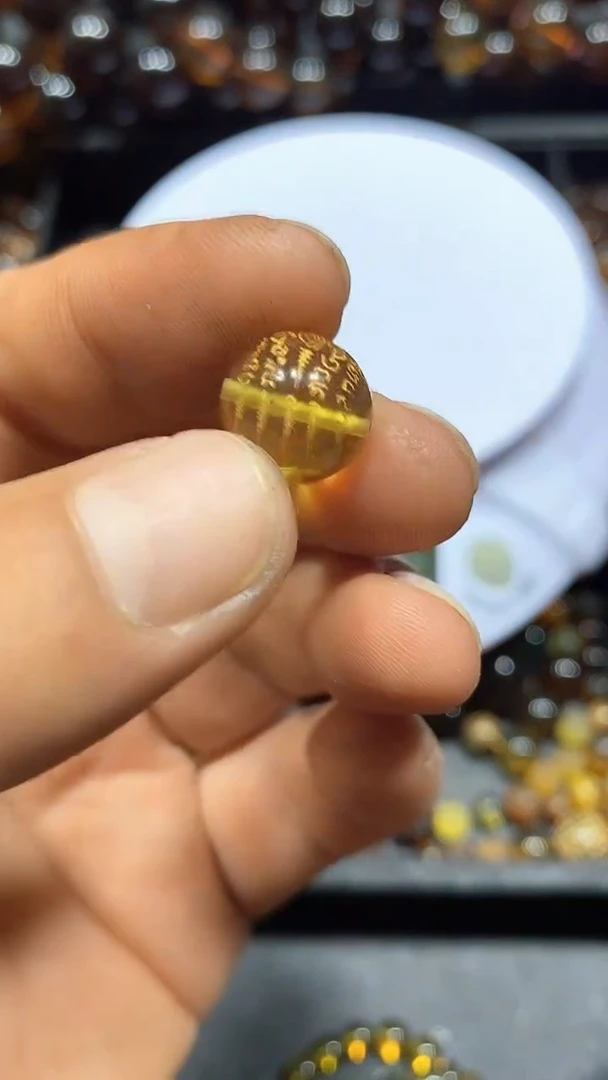 琥珀未镶嵌耳饰天然缅甸琥珀单珠12+