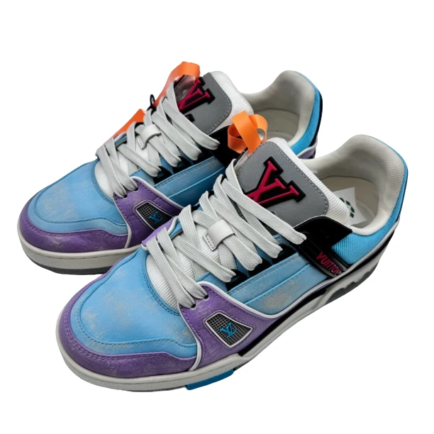 95新 LouisVuitton/路易威登 37.5码马卡龙 trainer97新vv1023