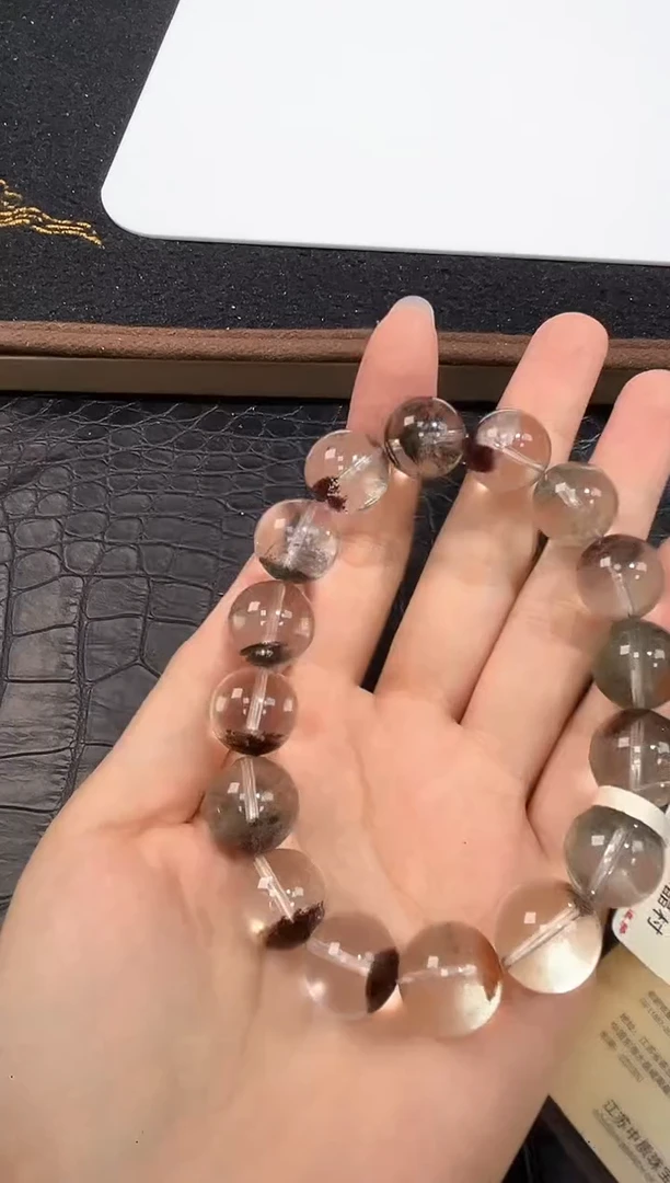 未镶嵌手链水晶44号四季幽灵单圈14+mm