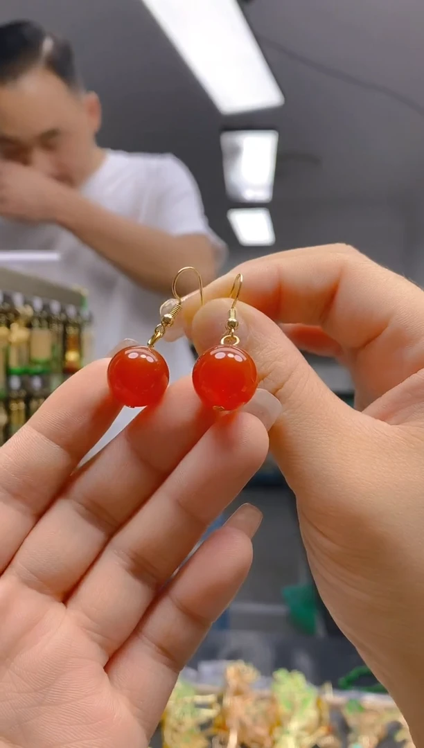 【闪购商品】玛瑙/玉髓耳饰合金1玛瑙耳饰