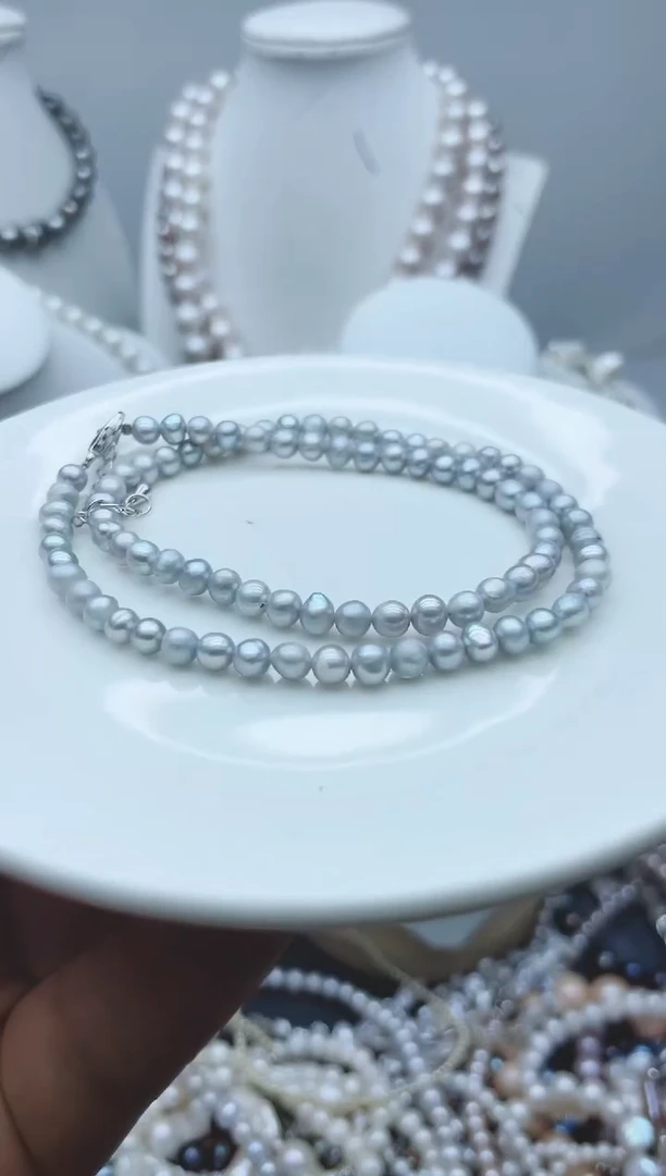 【闪购商品】淡水珍珠颈饰钛钢1