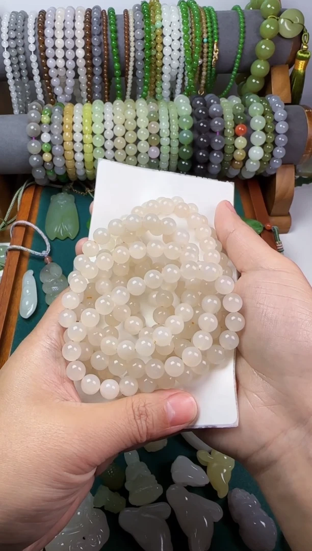 【闪购商品】和田玉无未镶嵌手串多样性发其一