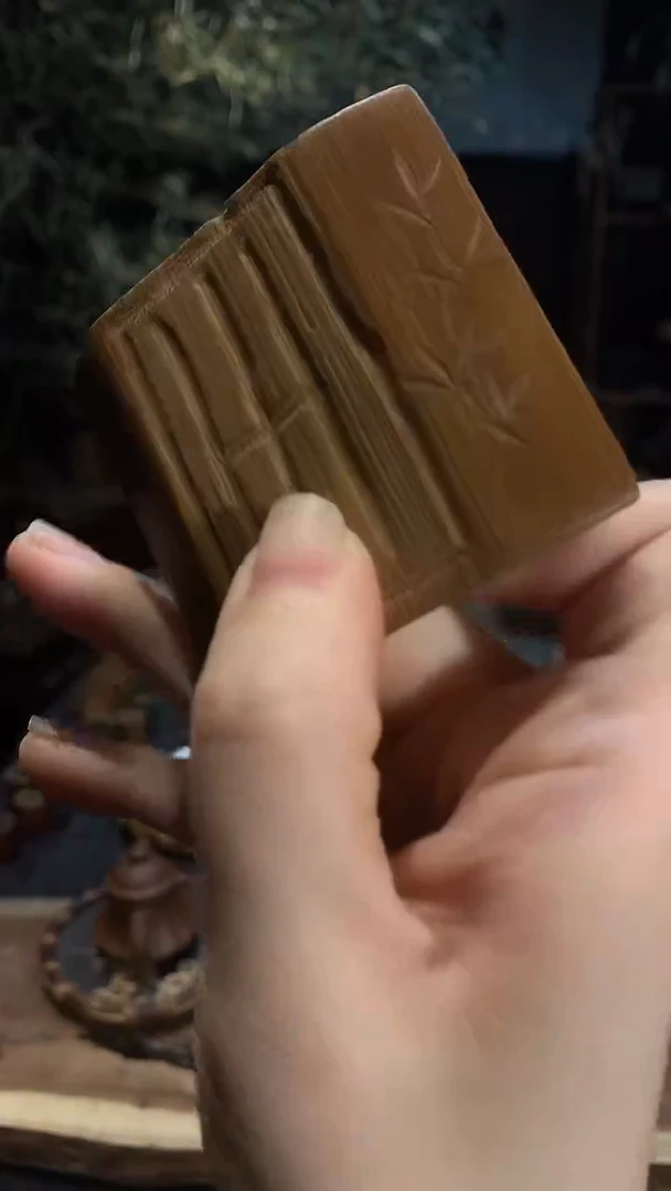 刻竹杯垫6片........