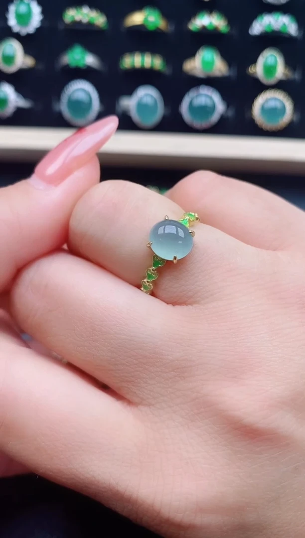 【闪购商品】翡翠戒指银S925镶嵌5850850