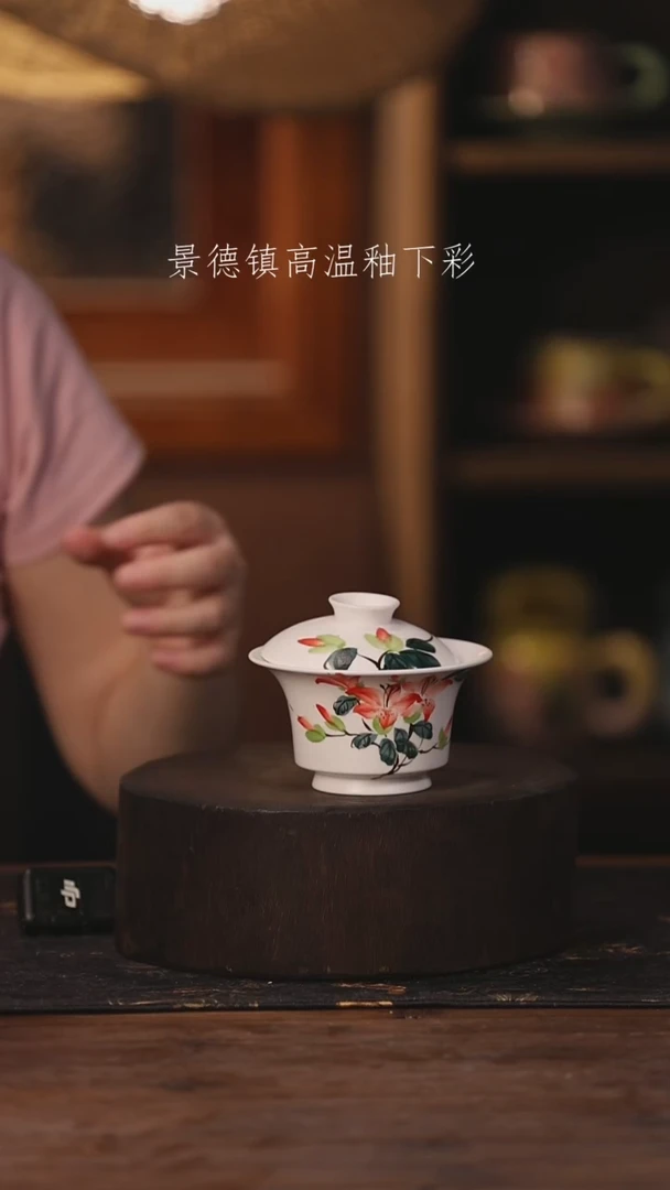 陶瓷景德镇高温釉下手绘陶瓷562
