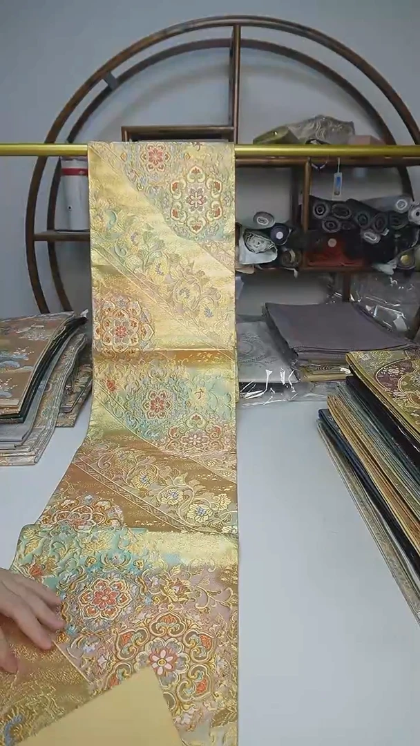 织绣134西阵织六通宝相花