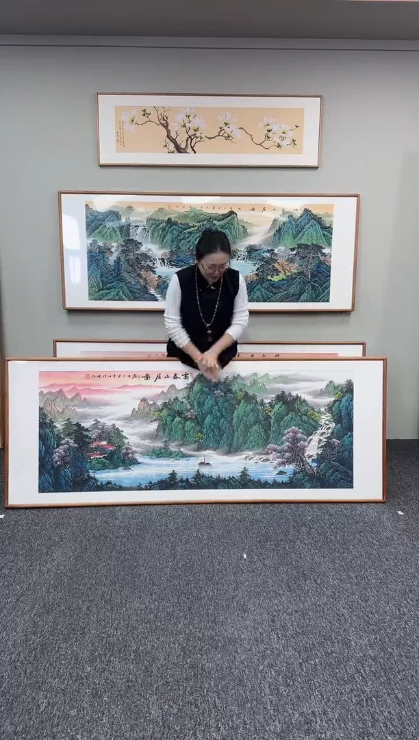国画富春山居图210*80