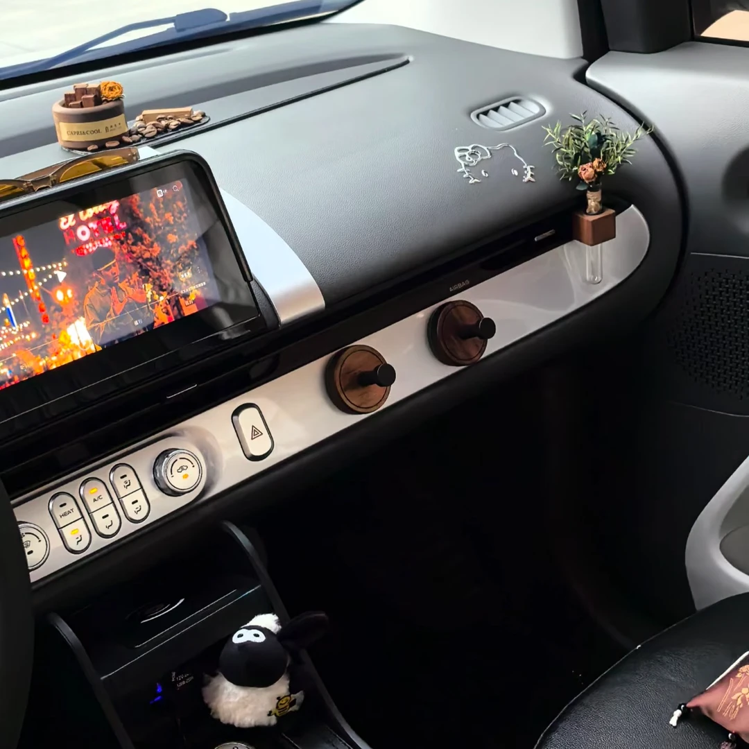 糯玉米胡桃木吸盘旋钮挂钩强力承重免打孔置物