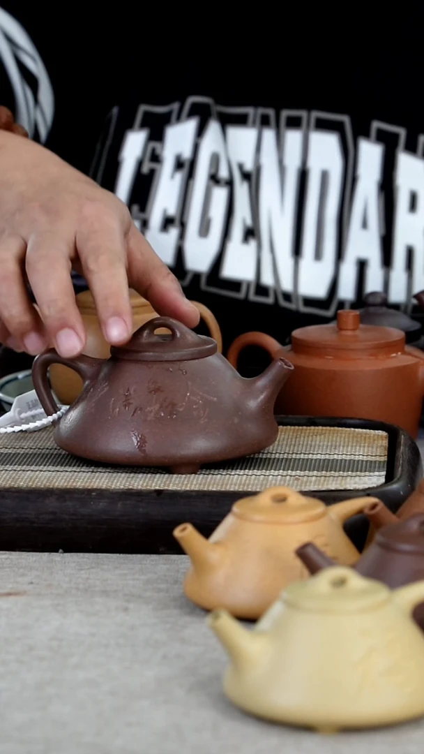 【闪购商品】紫砂茶壶原矿天青石瓢260cc