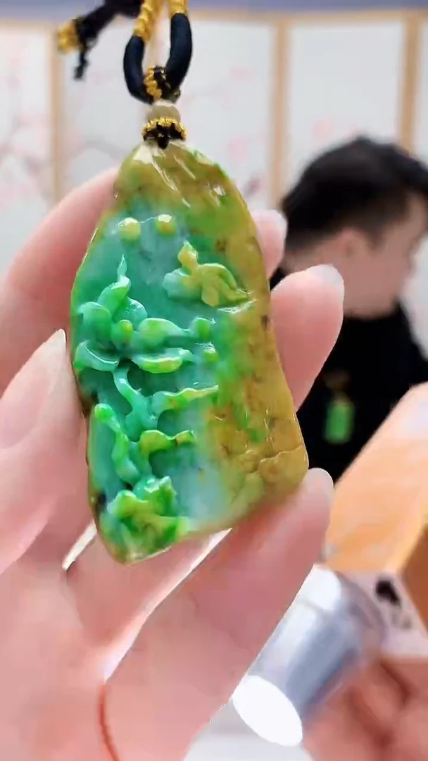 未镶嵌定制翡翠5060ry-毛货挂件44