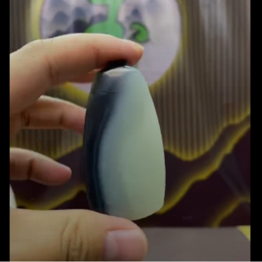 和田青花无事牌吊坠-902