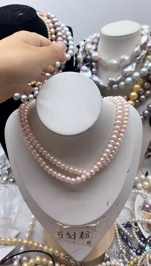 淡水珍珠钛钢颈饰217