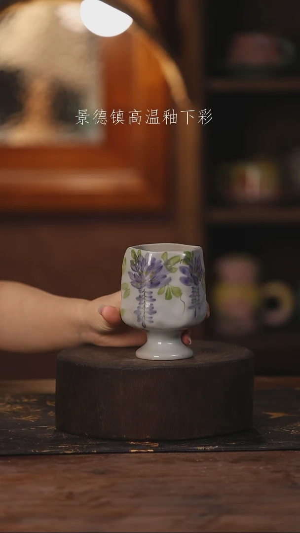 陶瓷景德镇高温釉下手绘陶瓷013