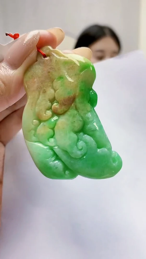 未镶嵌定制翡翠4812MM-毛货挂件44